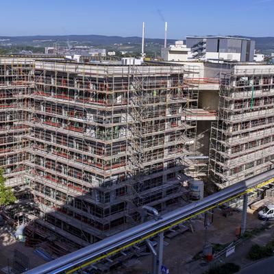 Ecke Südost (Rohbauendphase) [Fotoquelle: Boehringer Ingelheim Pharma GmbH & Co. KG]