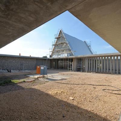 Neubau Friedhof mit Aussegnungshalle, Ingelheim Foto: Christian Köhler, Bayer & Strobel