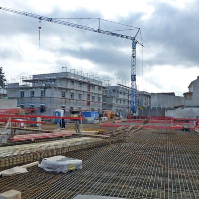 Baustelle Blickrichtung Süden